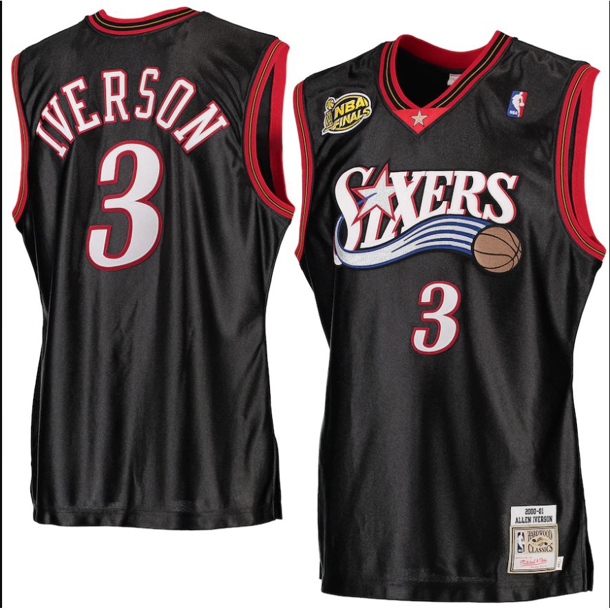 jersey sixers iverson