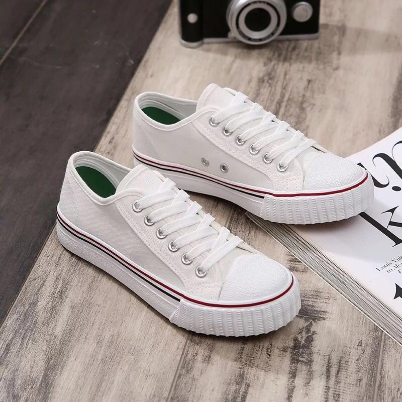 korean school white shoes work white shoes【high quality】stan | Shopee ...