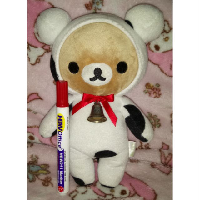 rilakkuma cow plush