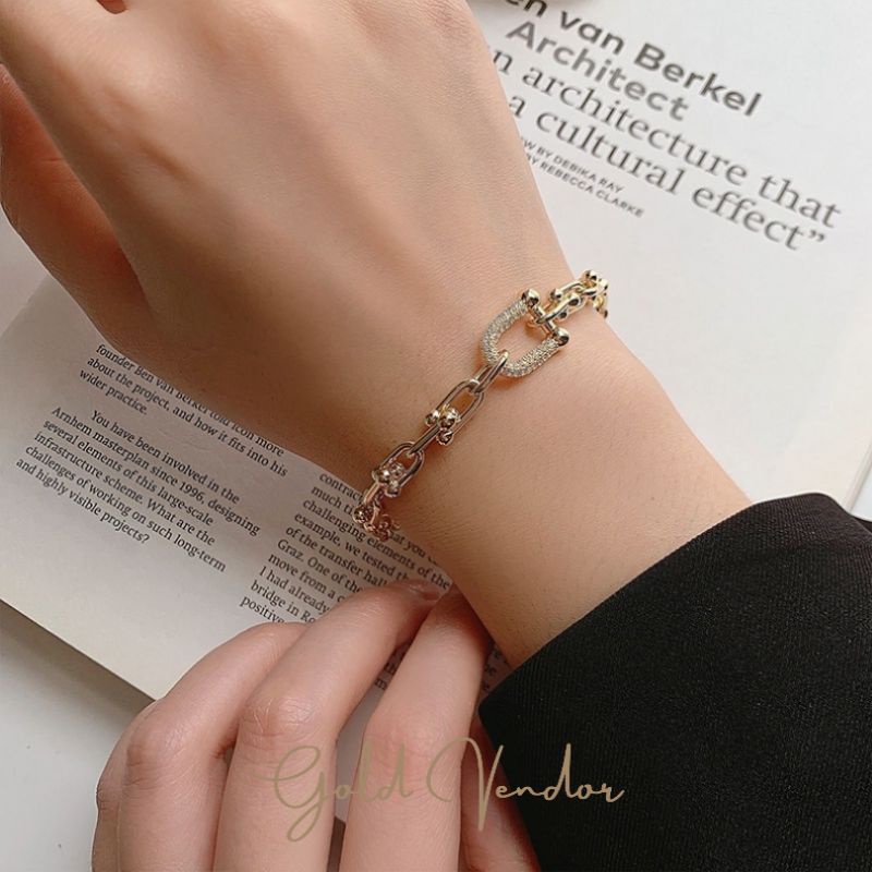 Gold hardware link bracelet Shopee Philippines