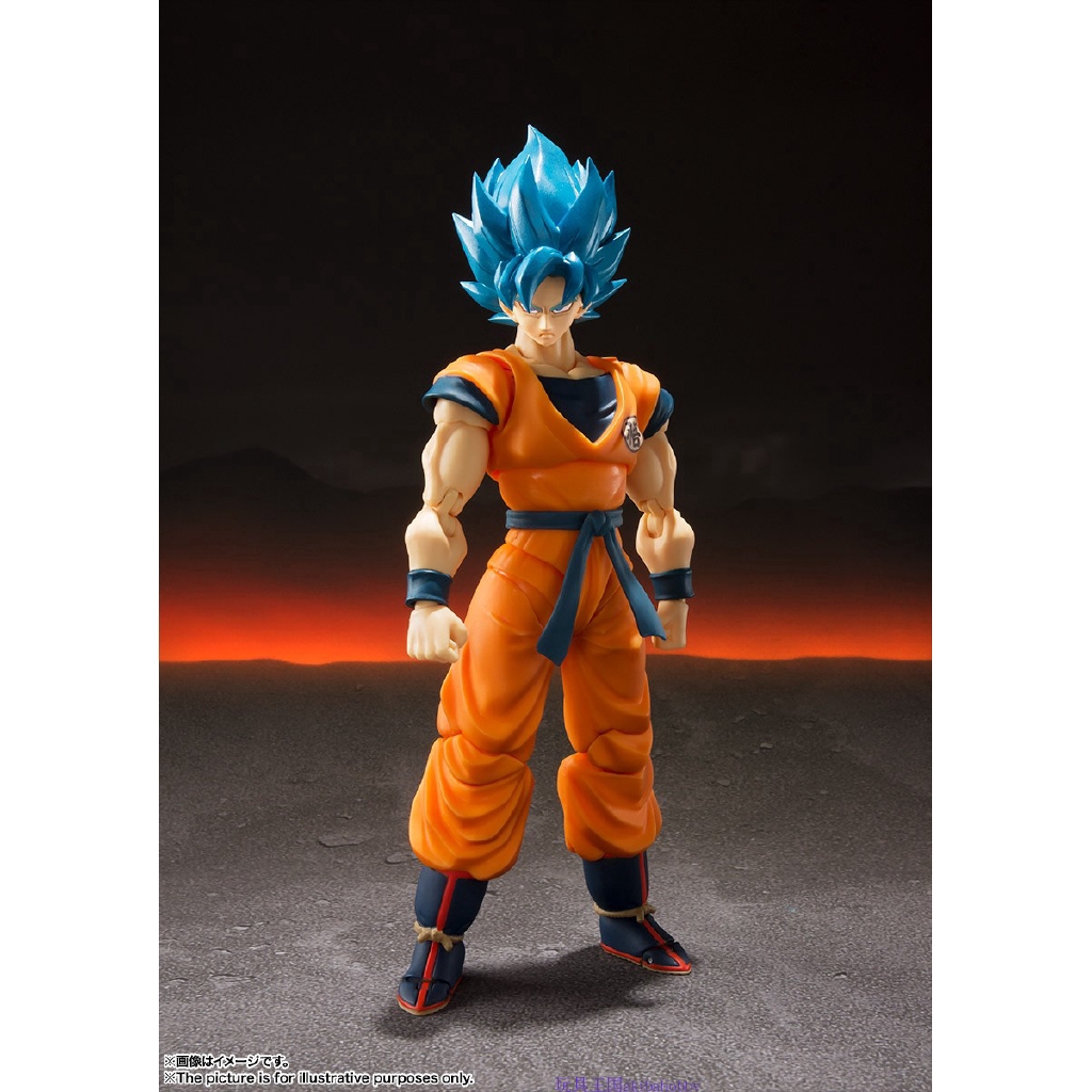 Shf Dragon Ball Z Super Saiyan God Super Saiyan Son Goku Action Figue 16cm Shopee Philippines