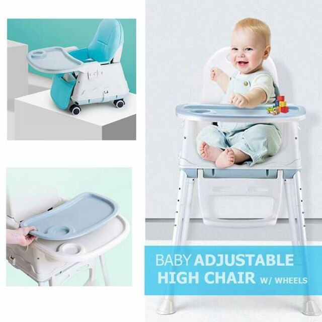 baby high chair on wheels