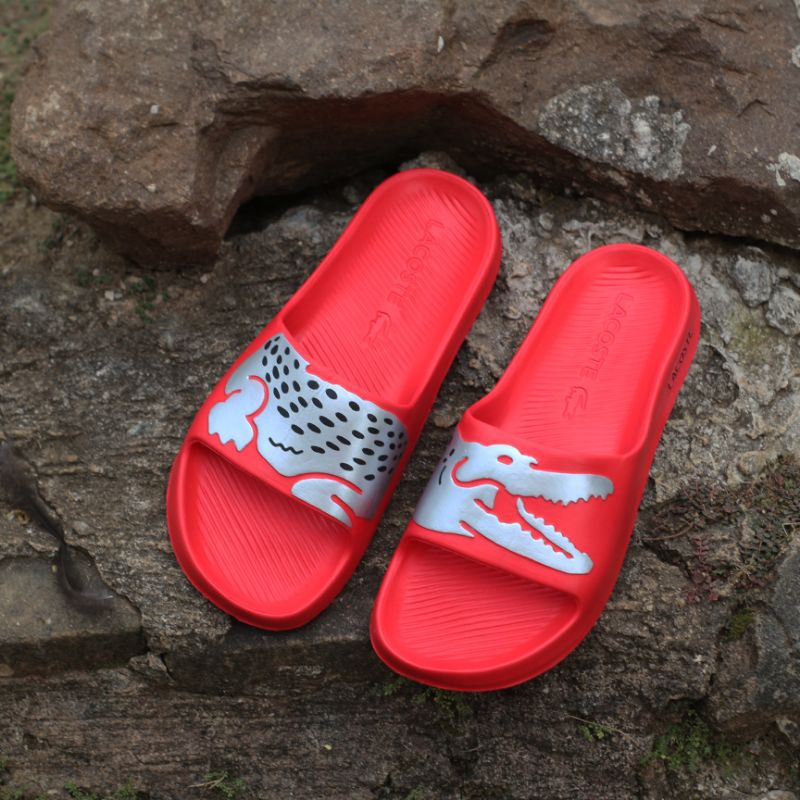 lacoste men's croco 2.0 slide sandals