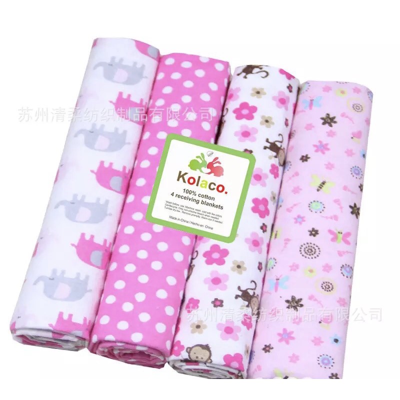 BLAB 4 in 1 Baby Blanket Assorted 100% Cotton | Shopee Philippines
