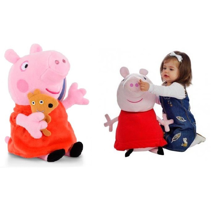big peppa pig stuffed animal