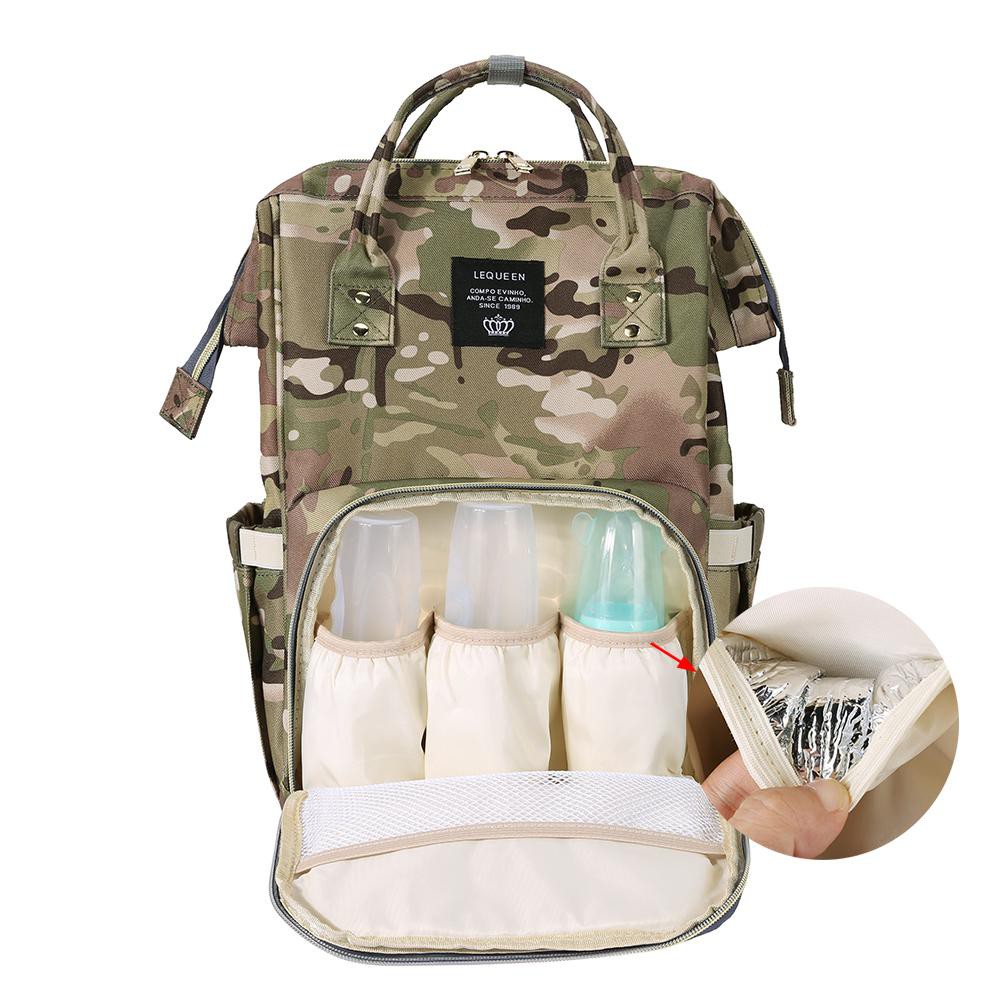 camo nappy bag