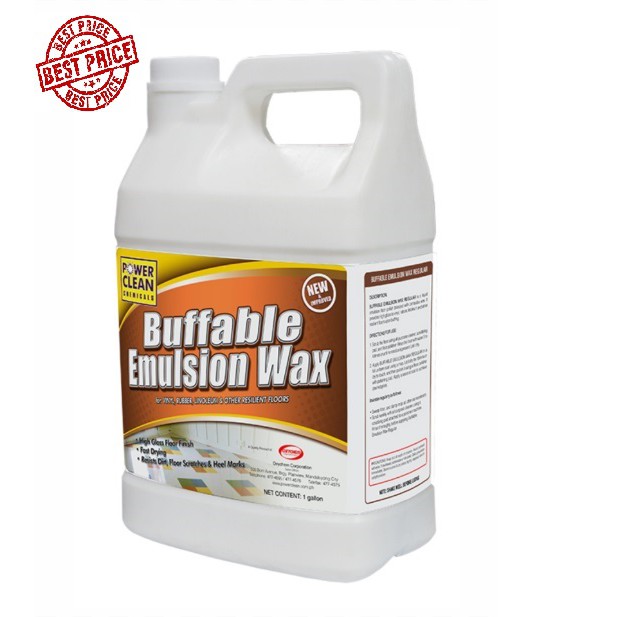 Best Price Concentrated Buffable Floor Wax Polish Supreme 1 Gallon Emulsion Shine