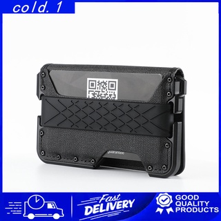 Front Pocket Wallet for Men Travel Tactical bifold RFID Aluminum Leather Wallet