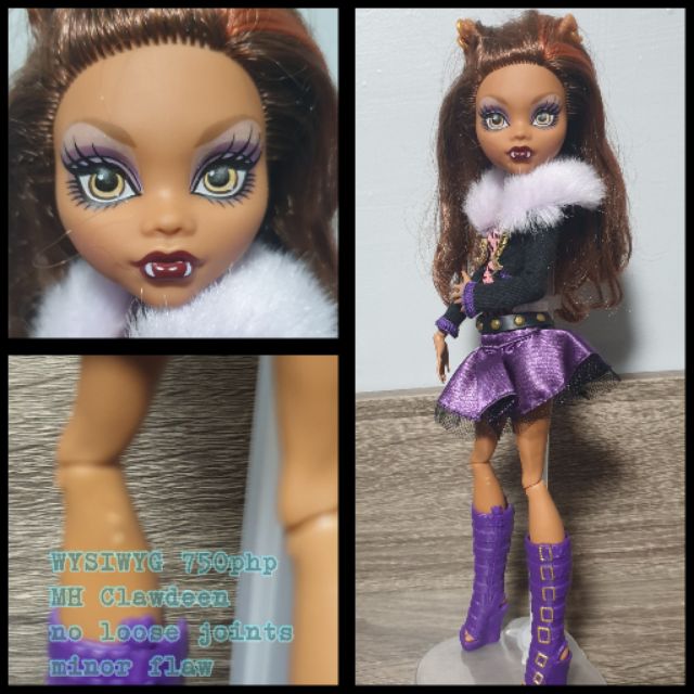 monster high dolls clawdeen