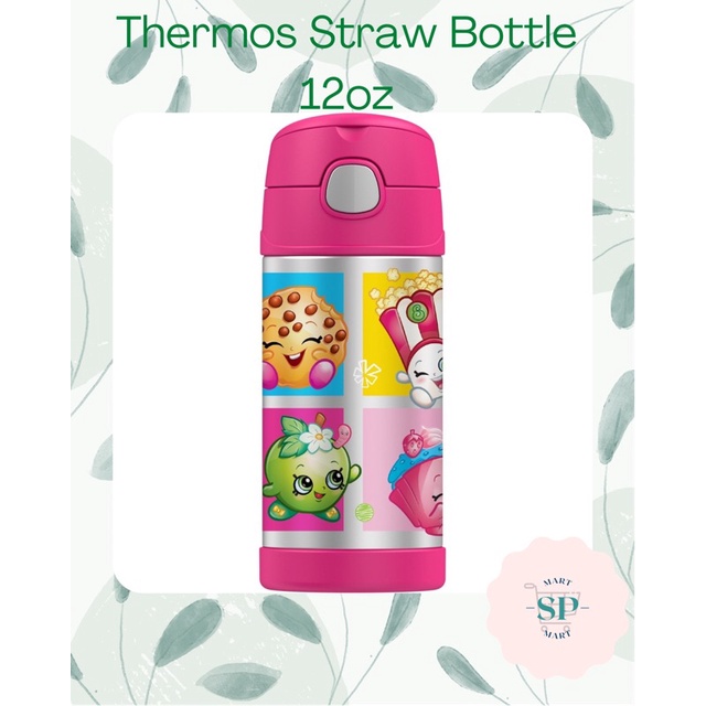 Authentic Thermos Straw Bottle Shopkins 12oz | Shopee Philippines