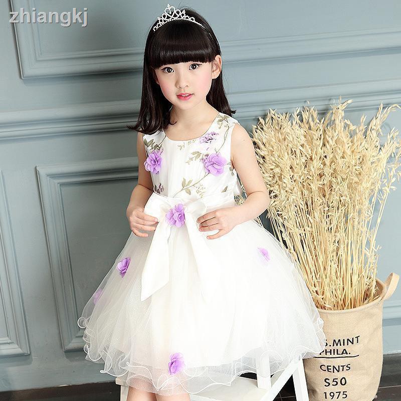 Girls dress 4 Korean fashion 5 flower 6 bow 7 summer sleeveless 8 tulle dress 9 princess dress 10 tutu 11 birthday party 12 baptism anniversary dress