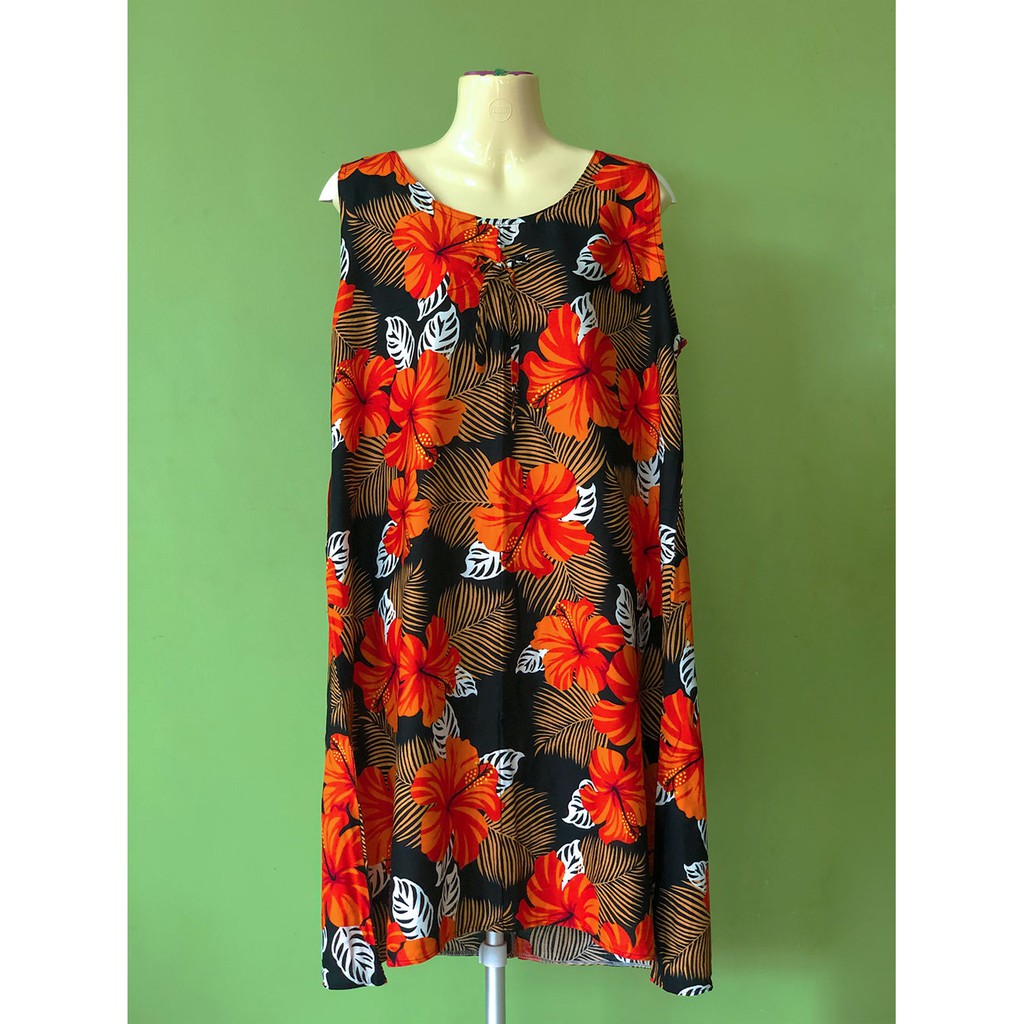 RESTOCKED (Gumamela leaves) Pambahay Duster Dress | Shopee Philippines