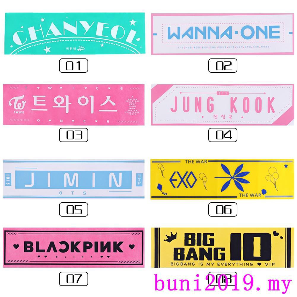 2019 1pc Kpop Hand Banner Slogan Concert Streamer For Exo Wa
