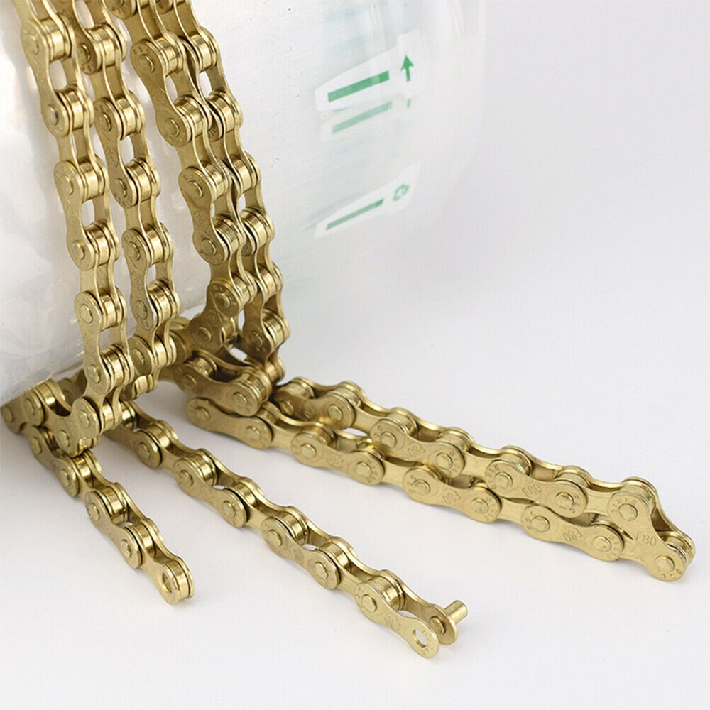 gold road bike chain