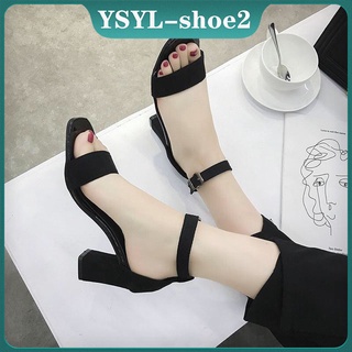 2022 summer New Fashion Ladies Korean Style Sandals chunky heel women sandals(Standard size )
