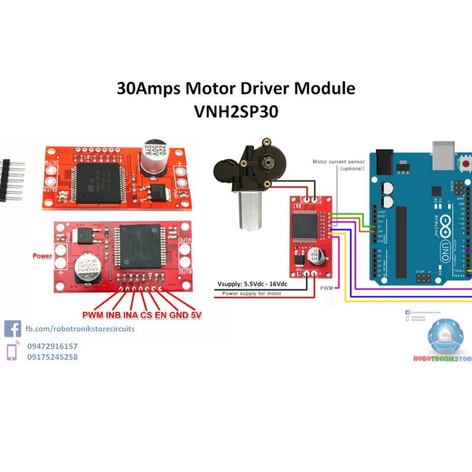 VNH2SP30 Motor Driver Module | Shopee Philippines