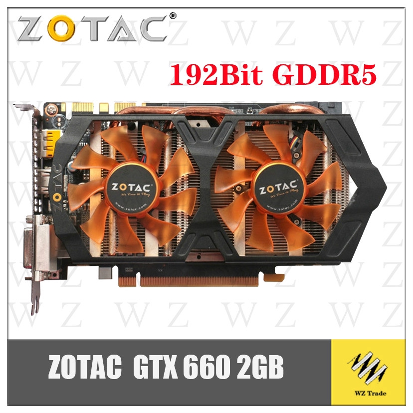 100 Original ZOTAC GeForce GTX 550ti 650 650TI 660 750TI 760 2GB GPU 192Bit GDDR5 Graphics 