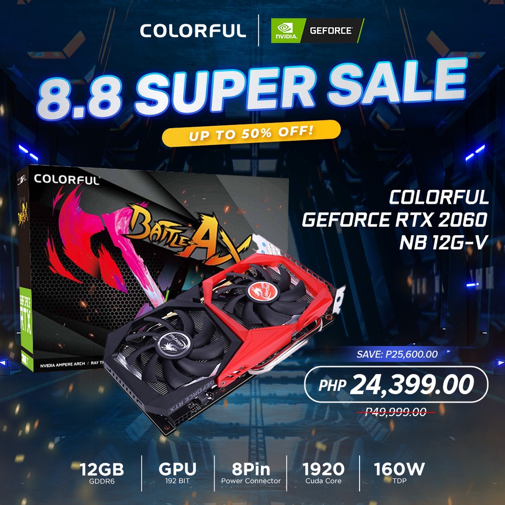 Colorful GeForce RTX 2060 NB-V 6GB Non LHR & RTX 2060 NB-V 12GB GDDR6 ...