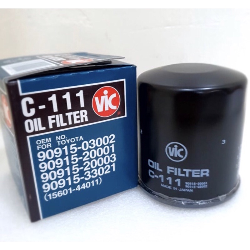Vic Oil Filter C111 Toyota Revo/fortuner/innova/rav4/hiace/hilux