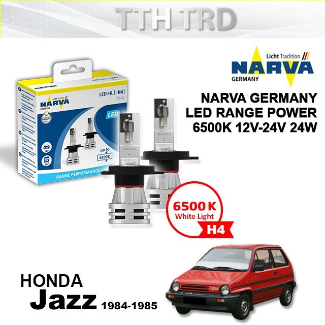 NARVA H4 12V & 24V 6500K Range Performance LED Headlight Bulb Set for