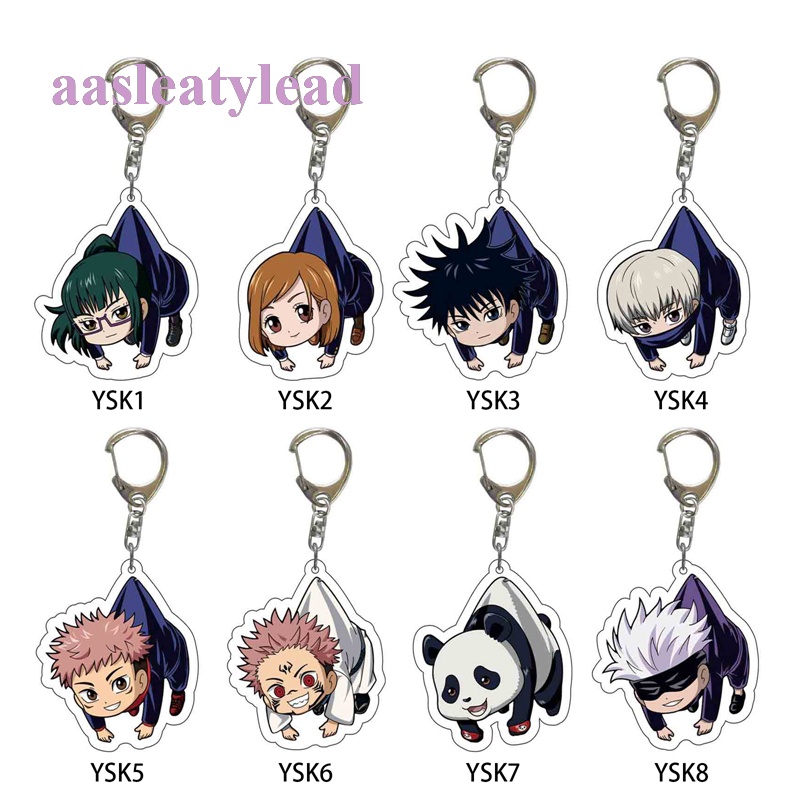 Aasleaty Anime Jujutsu Kaisen Keychain Cosplay Cute Yuji Itadori Gojo ...