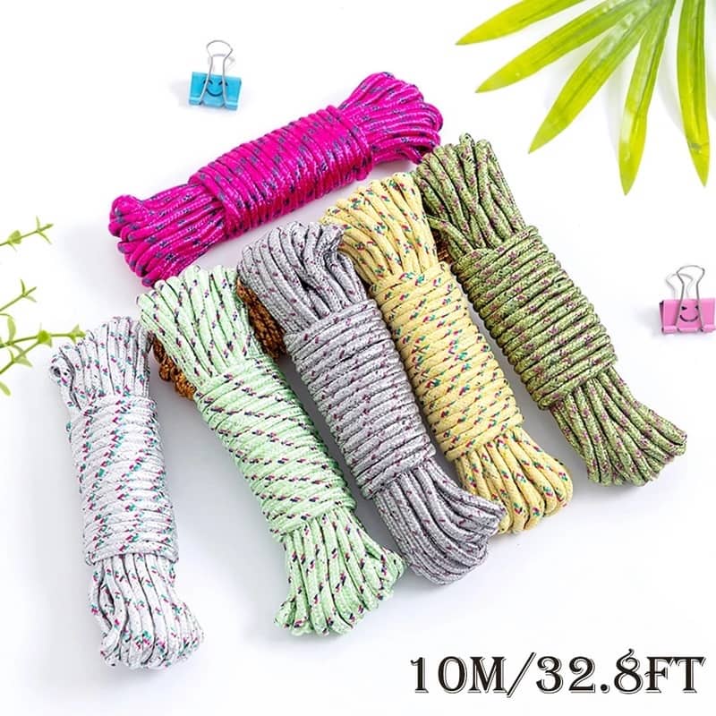 10M Thick And Wear-resistant Nylon Clothesline For Outdoor And Balcony Drying Quilts & Clothes