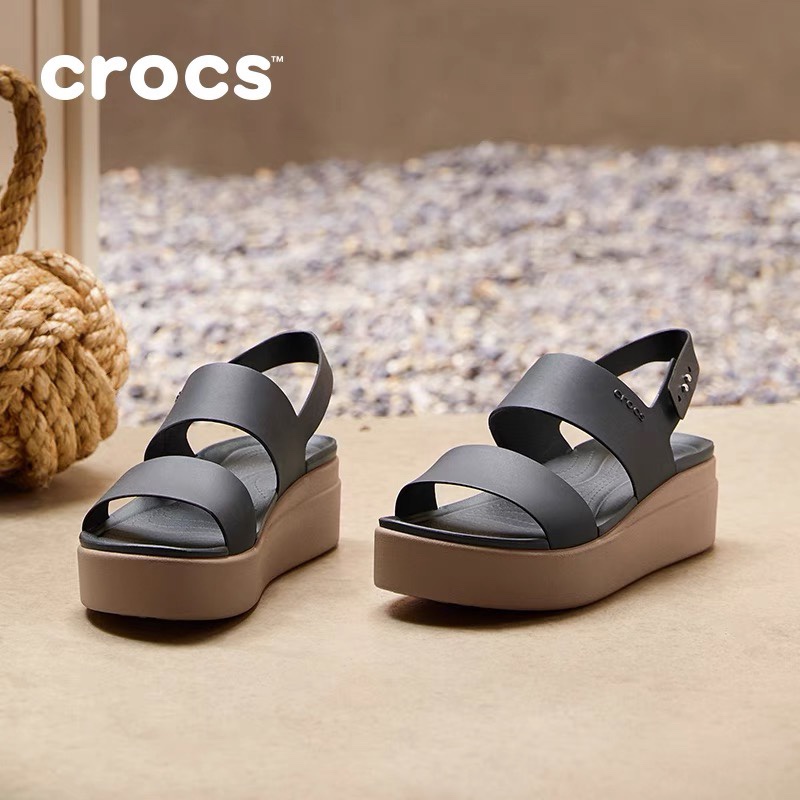 Crocs Women's Brooklyn Low Wedge sandals OEM #COD | Shopee Philippines