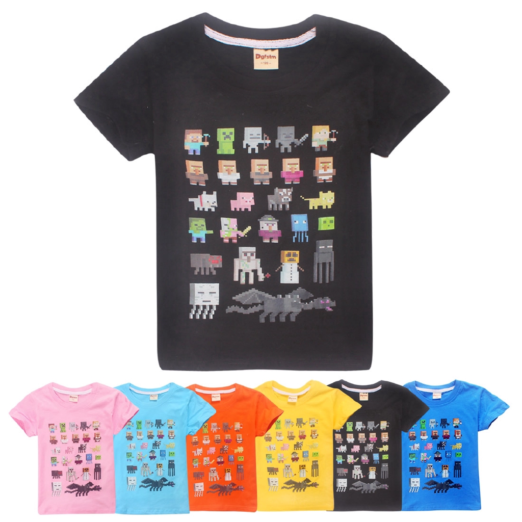 Tngstore Minecraft Mine Craft T Shirt Top Boy Girl Shopee Philippines - tngstore t shirt roblox top boy girl