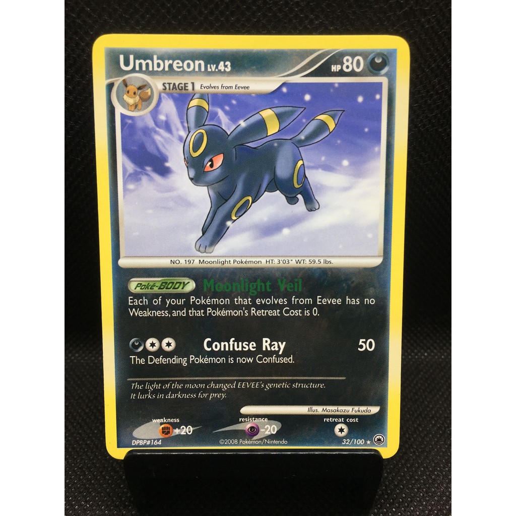 Pokemon Umbreon 32 100 Rare Pokemon Trading Card Game Shopee Philippines