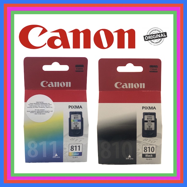 Canon Cartridge PG810 Black / CL811 Color For Canon Printer Pixma