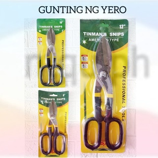 Aviation Tin snip Straight Gunting Yero Metal Sheet Cutter Scissors