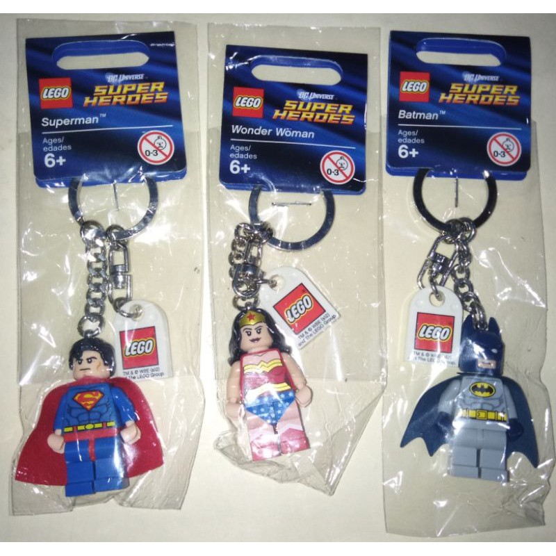 Custom Bricks Keychain Wonder Woman DC Comics Superhero Wonderwoman Key Chain 