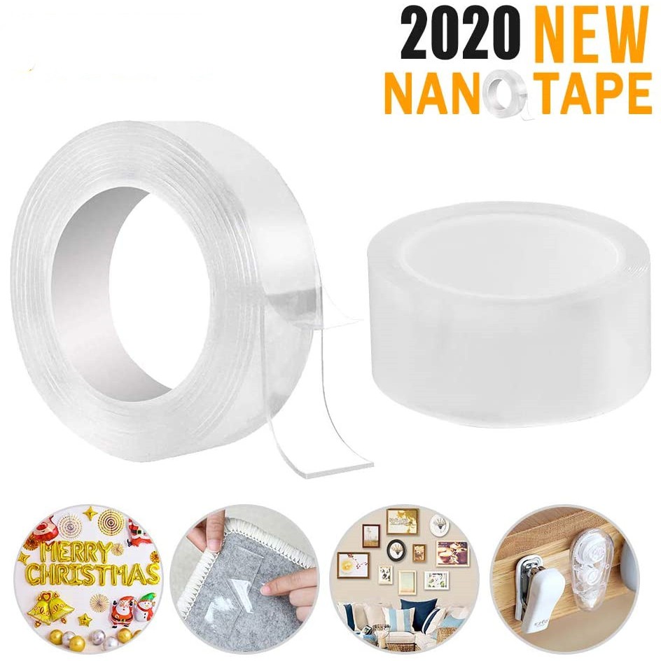 Nano Magic Tape Double Sided Tape Transparent No Trace Reusable Waterproof Adhesive Tape Cleanable Home Multifunctio Tape Shopee Philippines