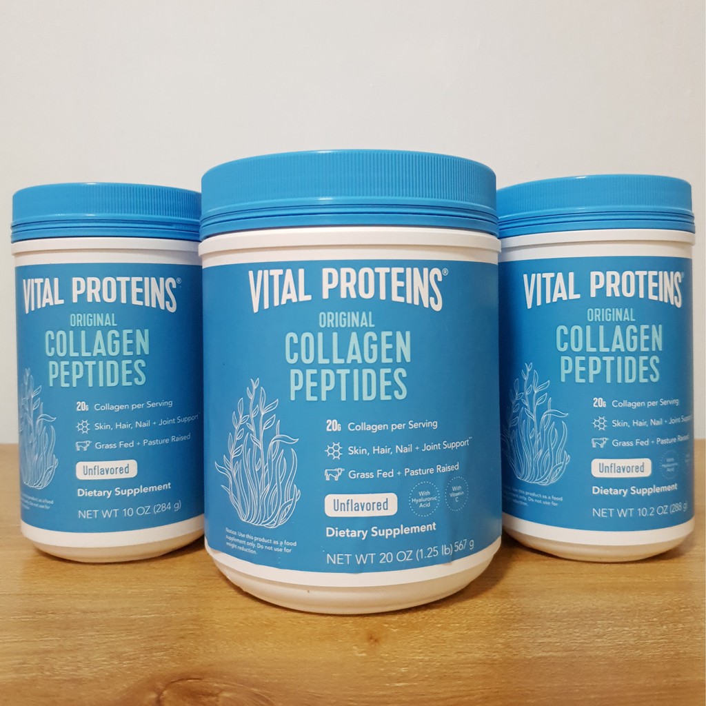 Vital Proteins Collagen Peptides Original and With Hyaluronic Acid and