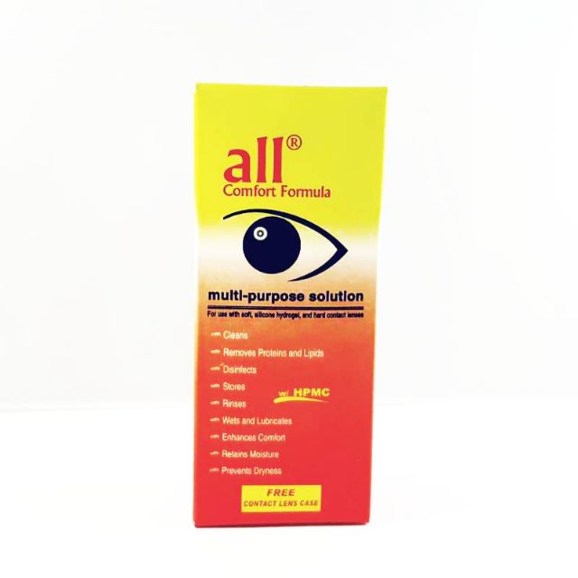 All Comfort Multipurpose Contact Lens Solution Travel Size 60ml