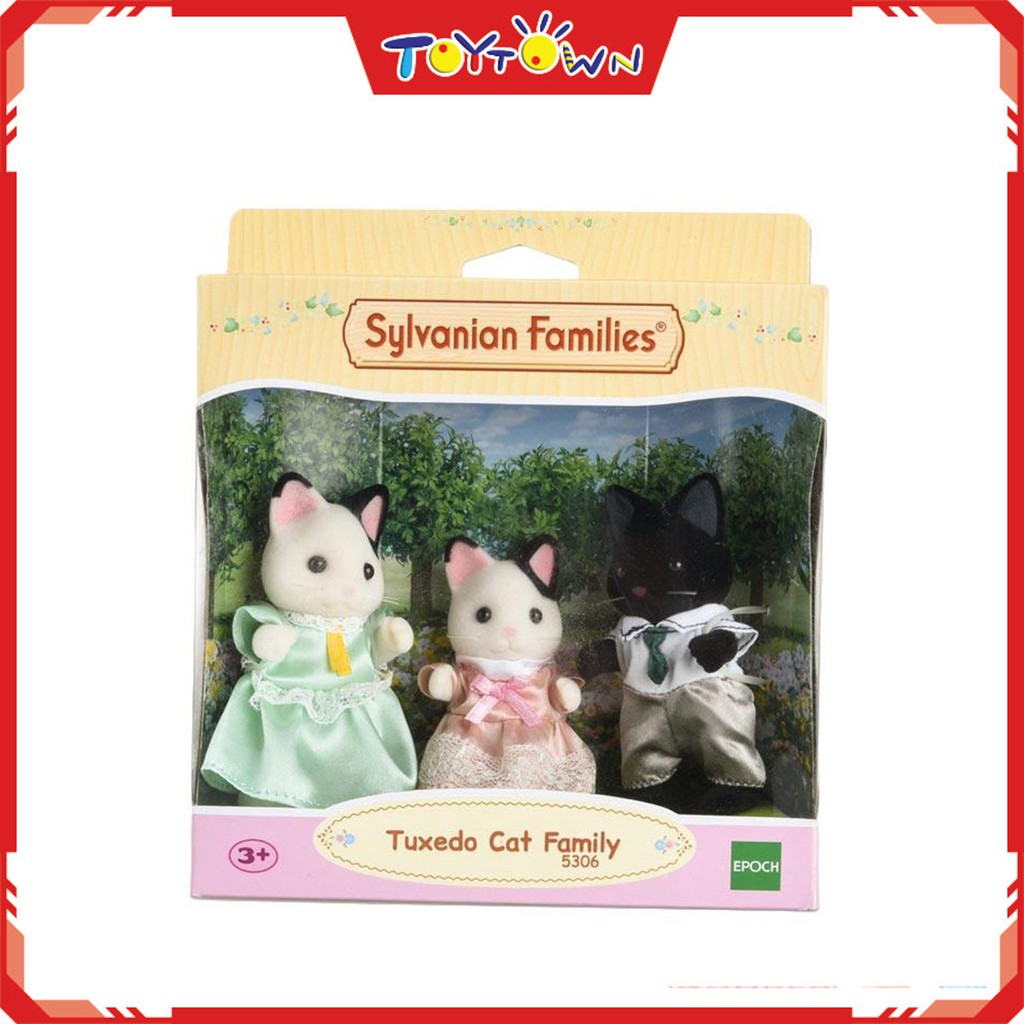 sylvanian families tuxedo cat family