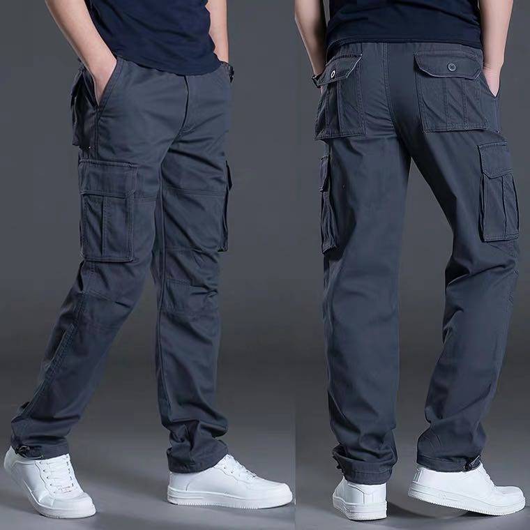 ZABA# Fashion Men Outdoor 6 Pocket cargo pants | Shopee Philippines