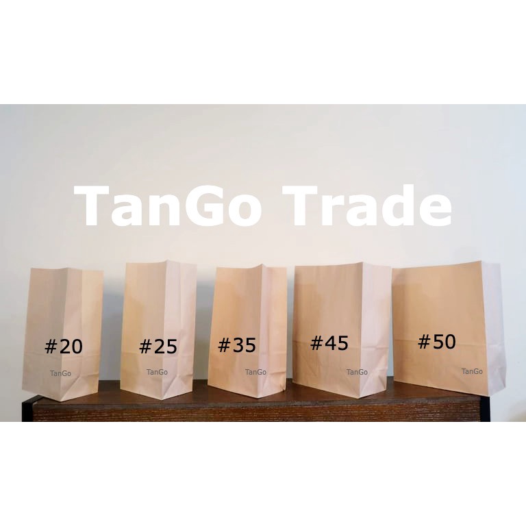 Brown paper bag / Kraft paper bag / / Paper bag Big Sizes 100 pcs