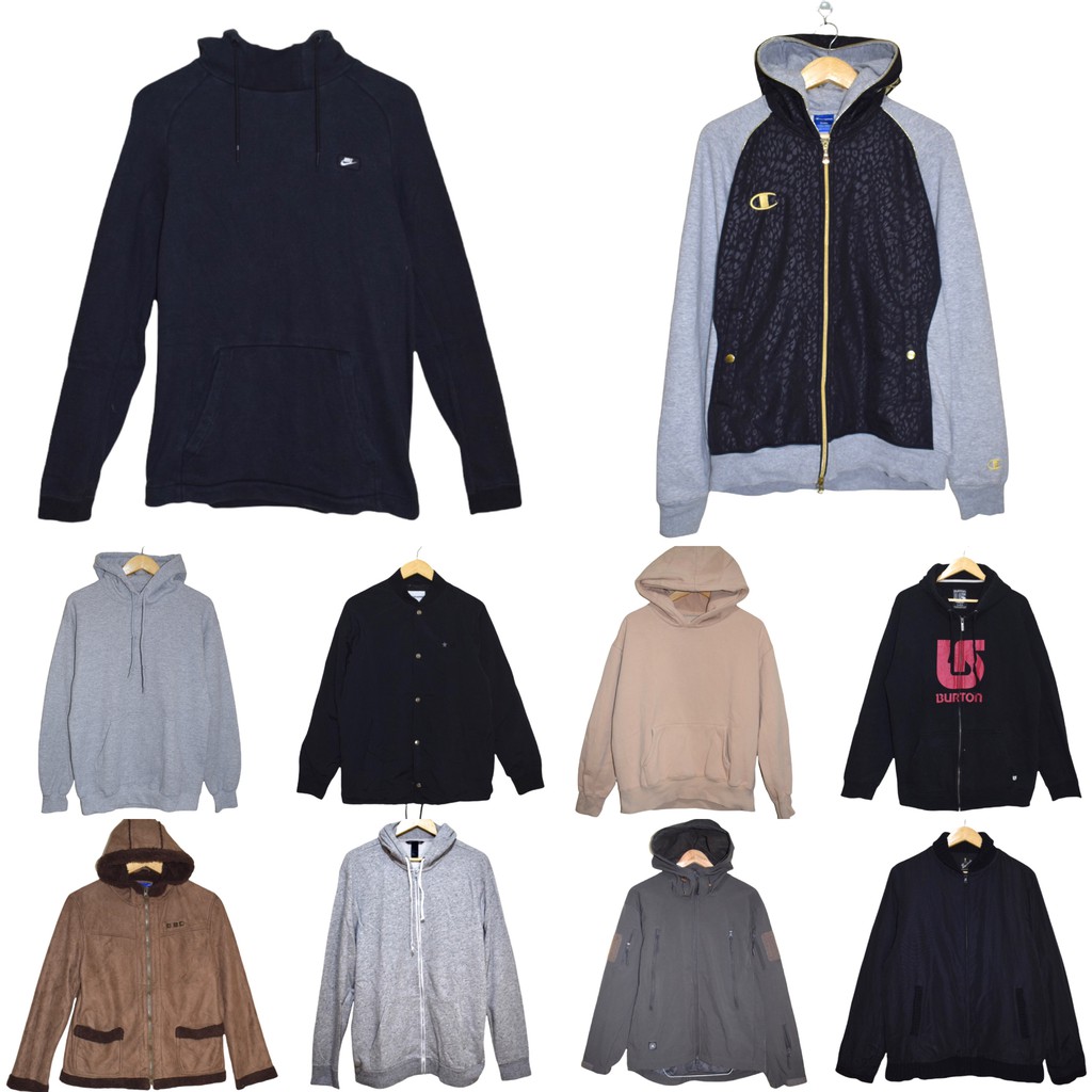 THRIFT JACKET HOODIES (read description for sizes and details) | Shopee ...