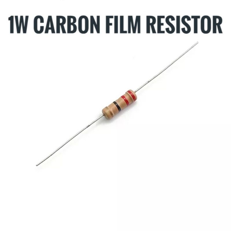 2pcs 1W Carbon Film Resistor 0.1R 750R 10R 100R Ohms Resistors Shopee Philippines