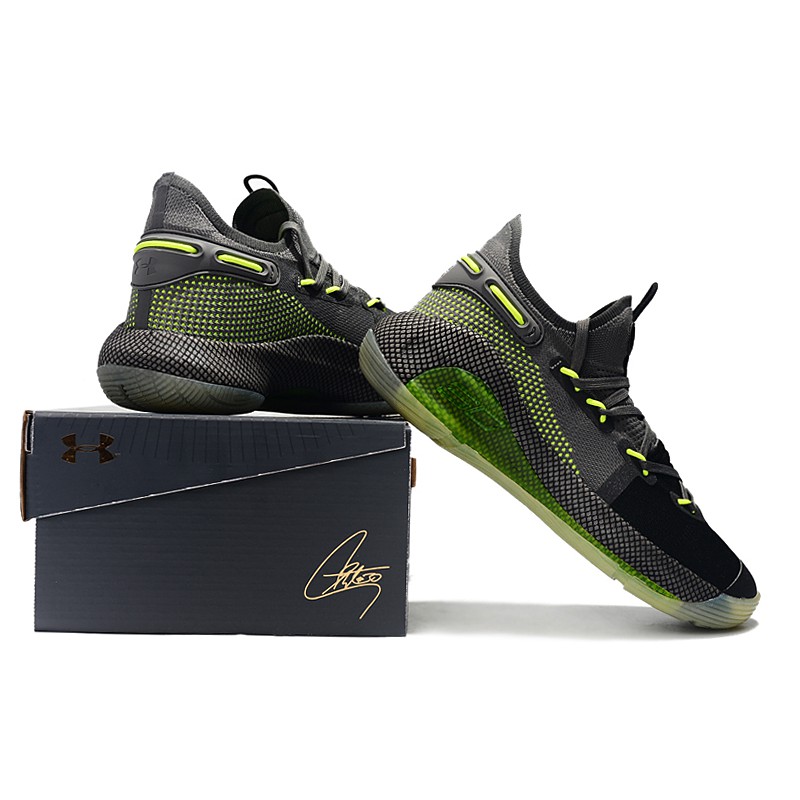 curry 6 black green