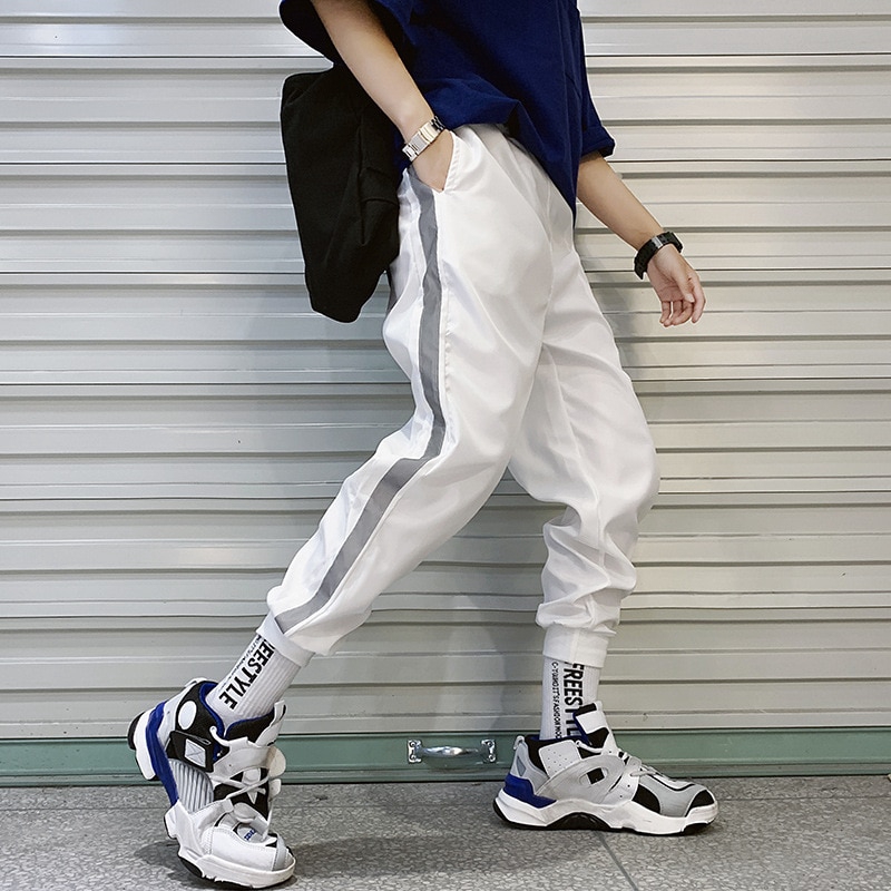 jogger pants side stripe