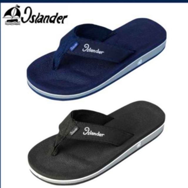blue and black slippers