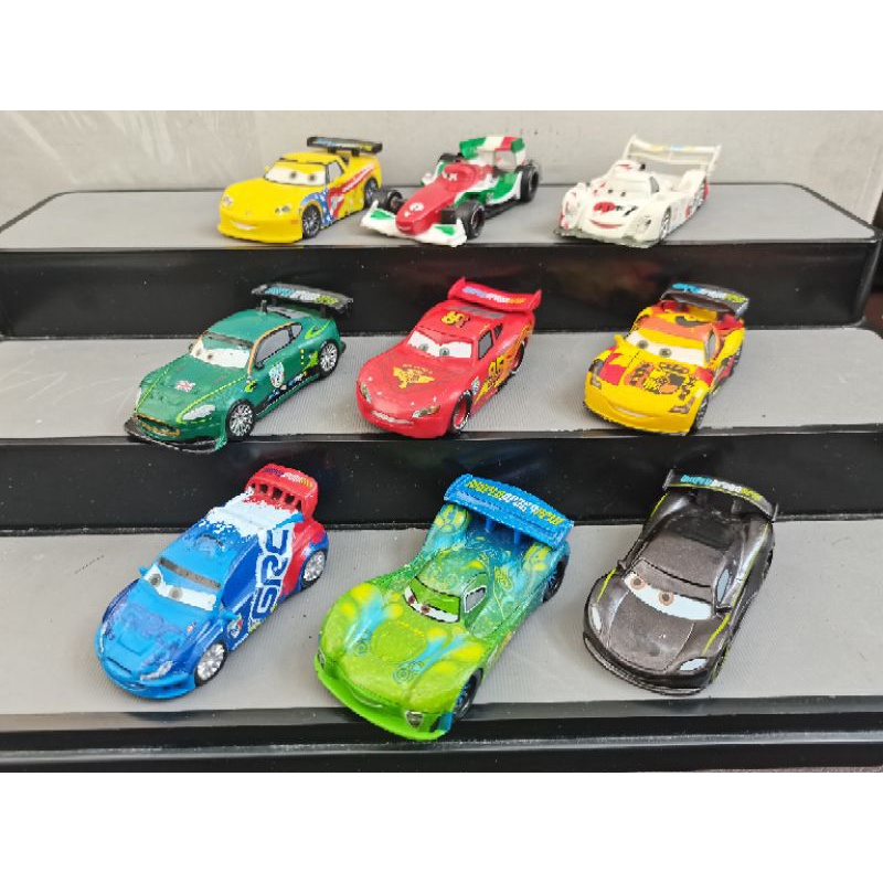 Used Disney Cars 1 43 Deluxe Figurine Pvc Playset World Grand Prix Racers Set Of 9 No Packaging Shopee Philippines
