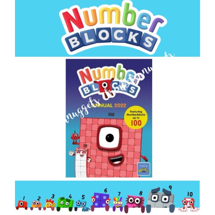 CBeebies Numberblocks annual 2022 magazine workbook number blocks ...