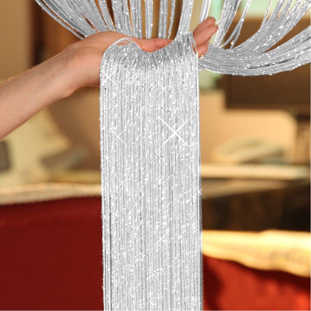 String Curtain Beads Door Wall Panel Fringe Window Room Shopee