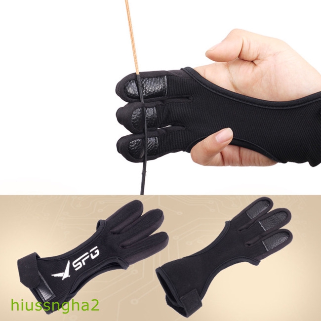 three finger archery glove