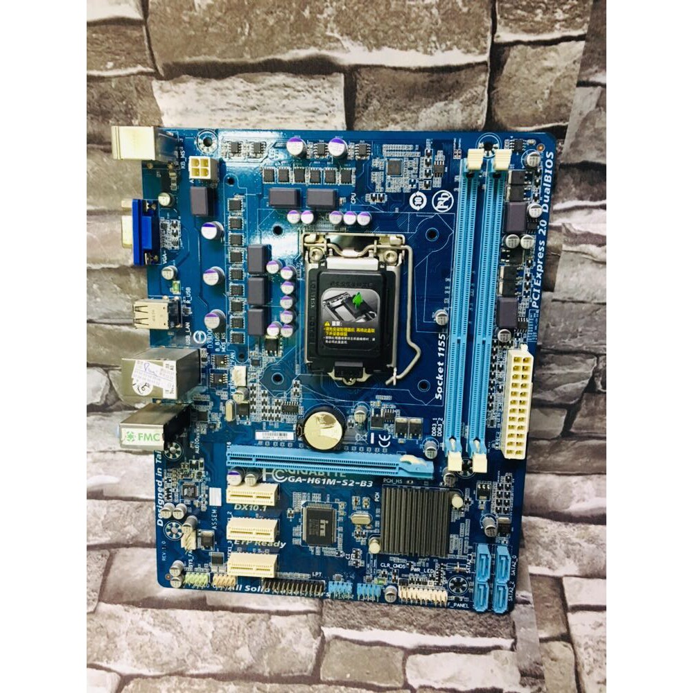 Gigabyte h61m s2b3 desktop 2nd gen motherboard h61 socket lga 1155 i3