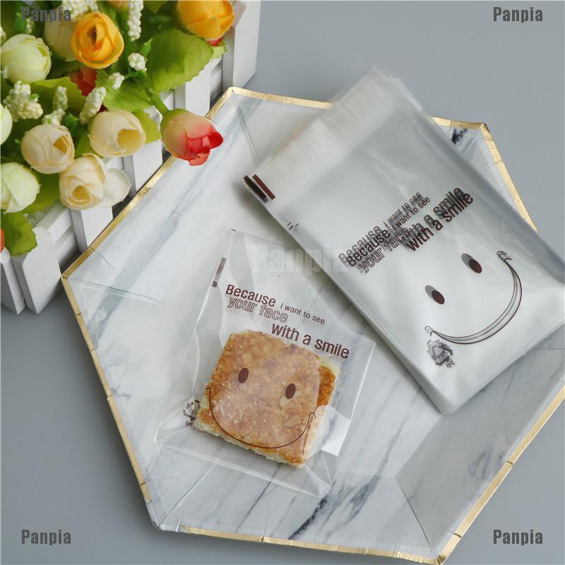 Biscuits Packaging Candy Bag Plastic Cookie Pocket Panda Self-Adhesive