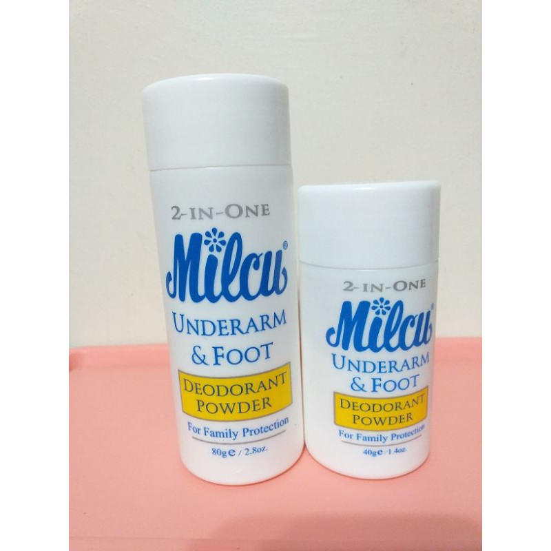 Milcu Underarm & Foot Deodorant Powder (40g 80g ) Shopee Philippines
